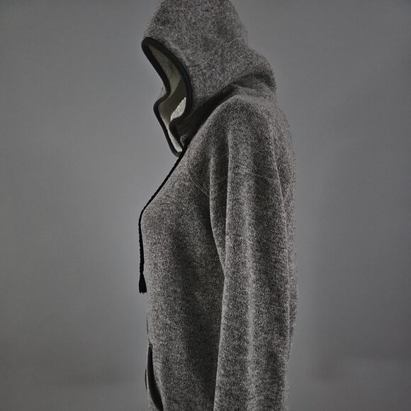 AMERICAN EAGLE OUTFITTERS zip-up HOODED JACKET grey POLYESTER - Picture 5 of 9